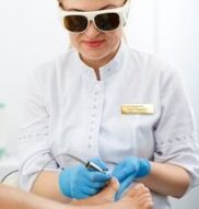 Fungal hardware treatment on nails